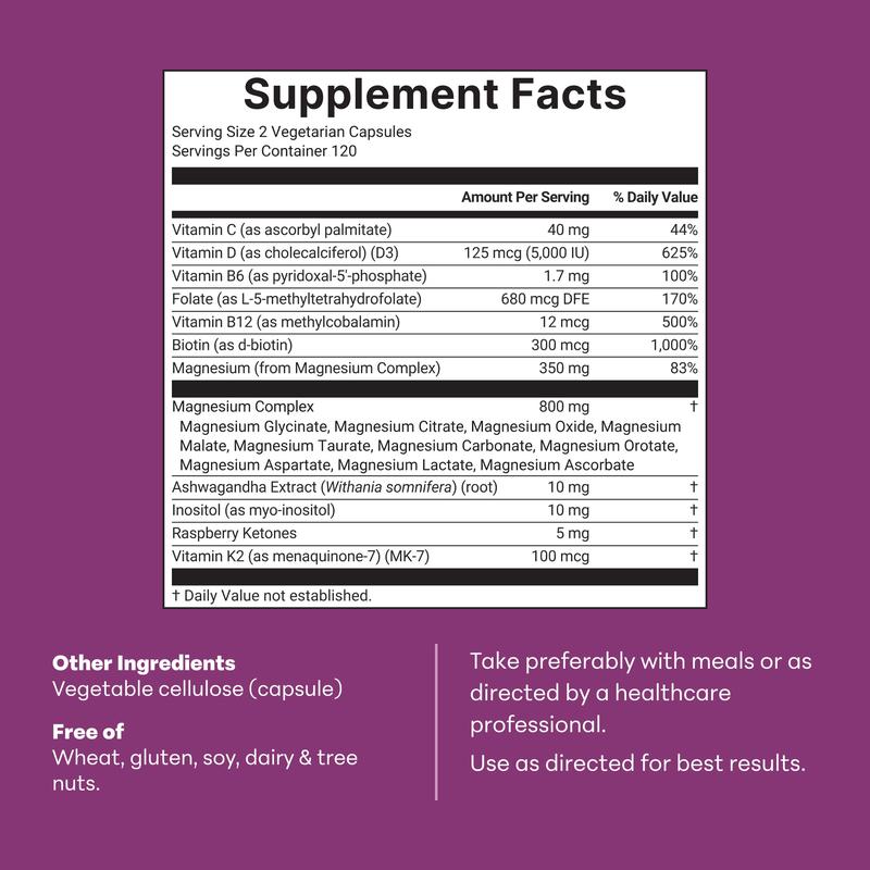 Magnesium Complex for Women — 20-in-1 Formula Serenia