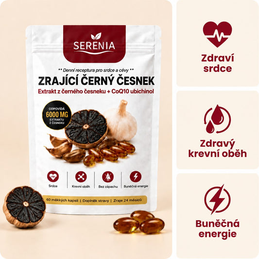 SERENIA Zrající černý česnek