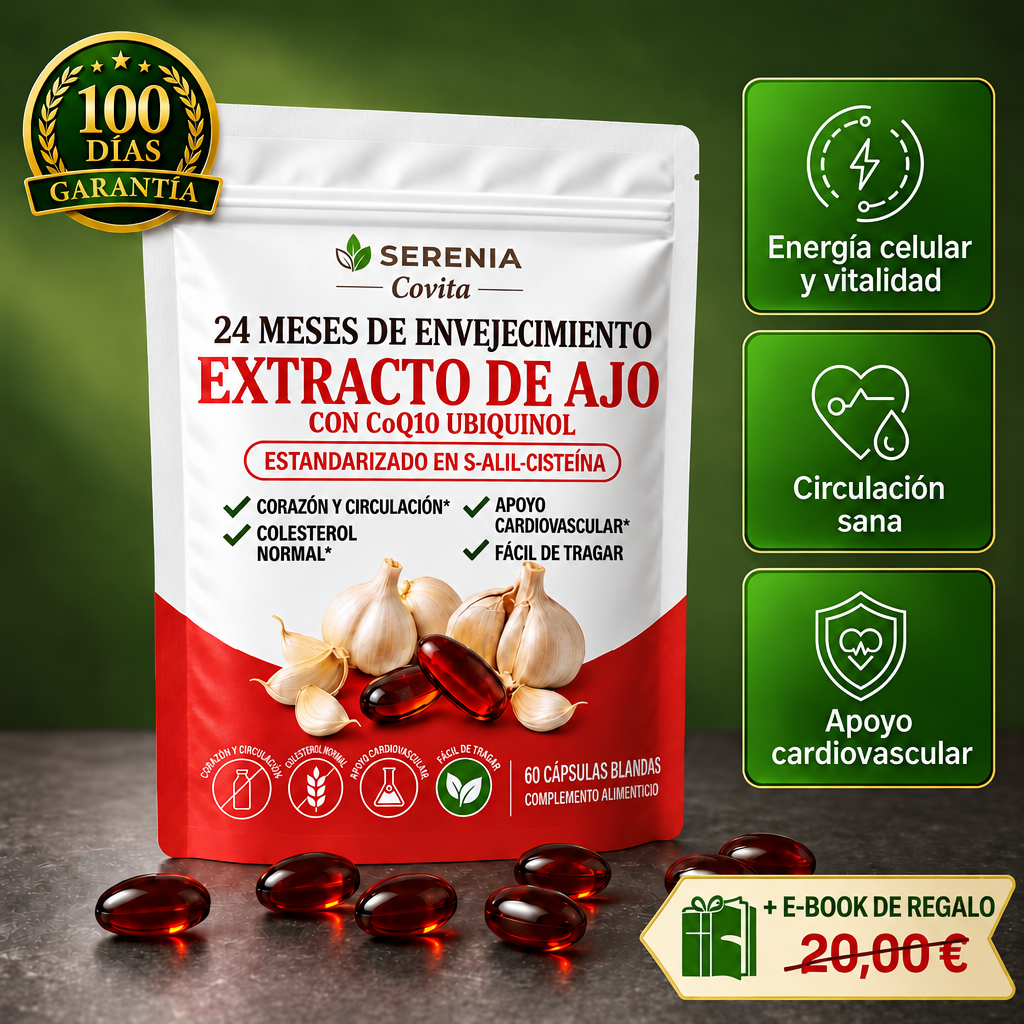 SERENIA Covita extracto de ajo + e-book de regalo