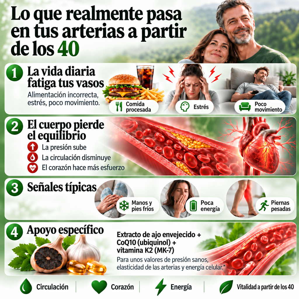 Arterias a partir de los 40 años